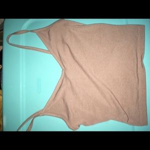 forever 21 mauve cropper v neck cami